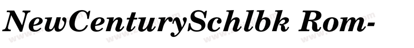 NewCenturySchlbk Rom字体转换 NewCenturySchlbk Rom字体转换